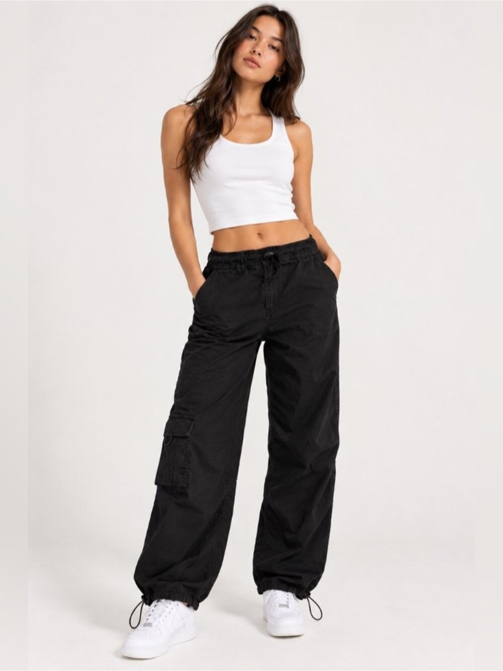 Garage Black Cargo Pants – P/S – 100% Cotton
